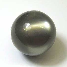 Polaris-Perle glanz 20mm grau